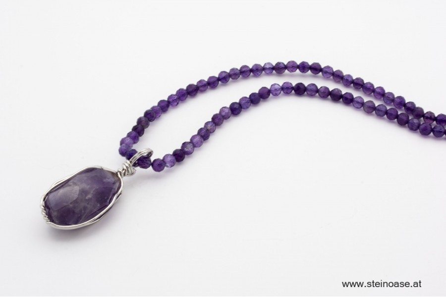 Kette Amethyst 3,5mm facettiert